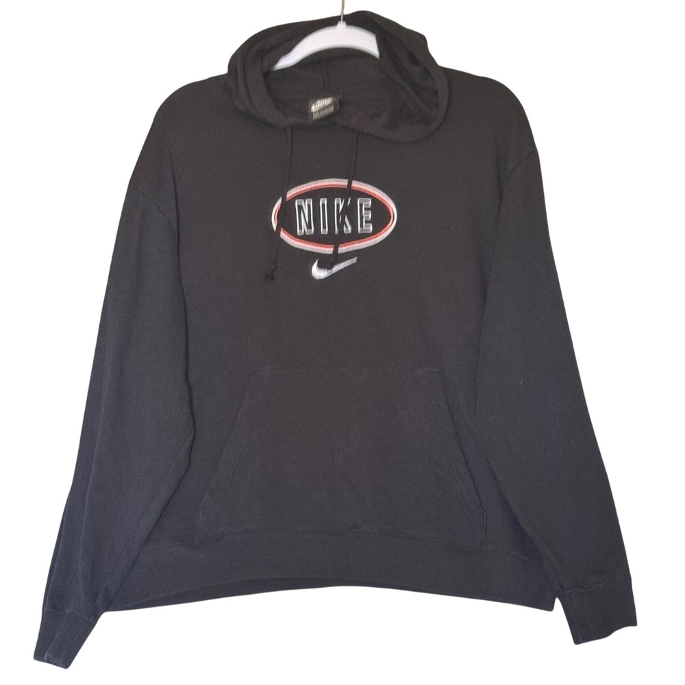 Women's Oval Retro Graphic Pullover Hoodie Large